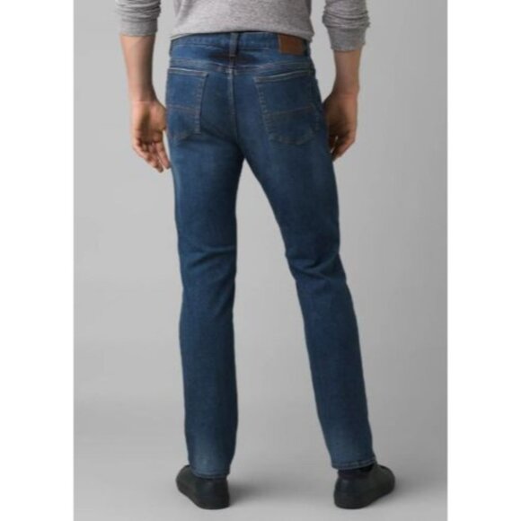 PrAna Hillgard Jean Medium Ozone Wash Mens 42/34  Relaxed Fit Straight Denim NWT - Picture 2 of 4